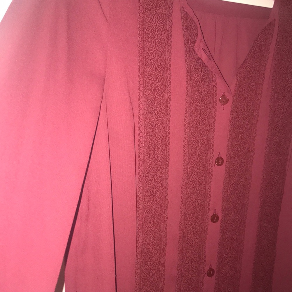 Maroon Long-sleeve shirt